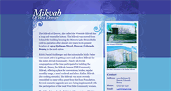 Desktop Screenshot of denvermikvah.com