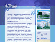 Tablet Screenshot of denvermikvah.com